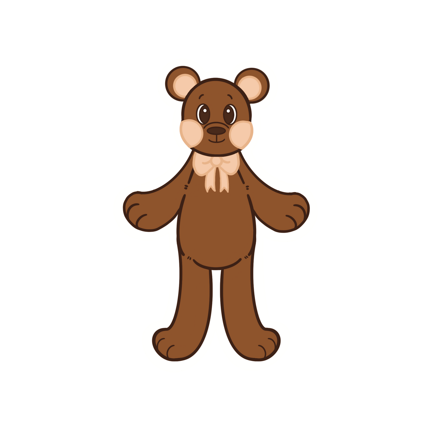 Teddy bear sticker
