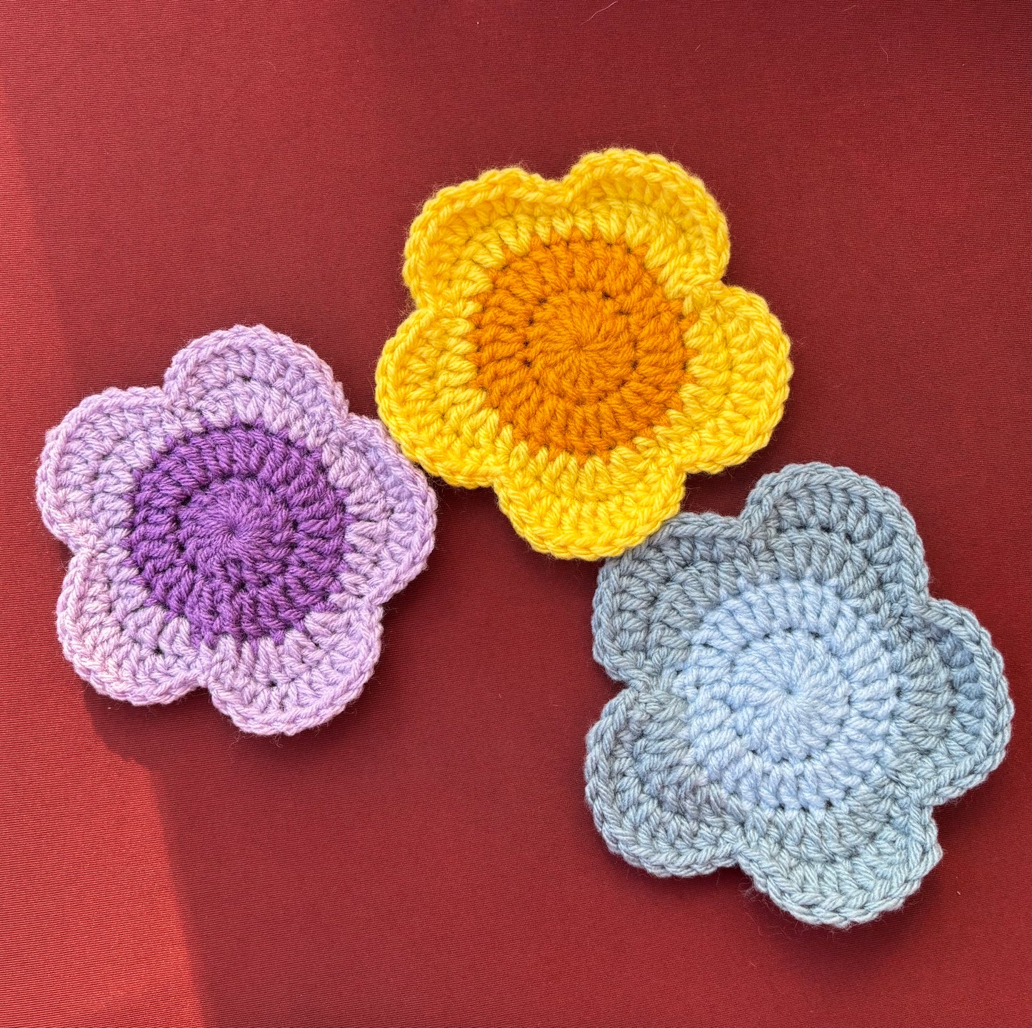 Flower Coasters