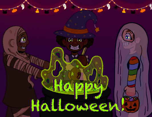 Halloween postcard