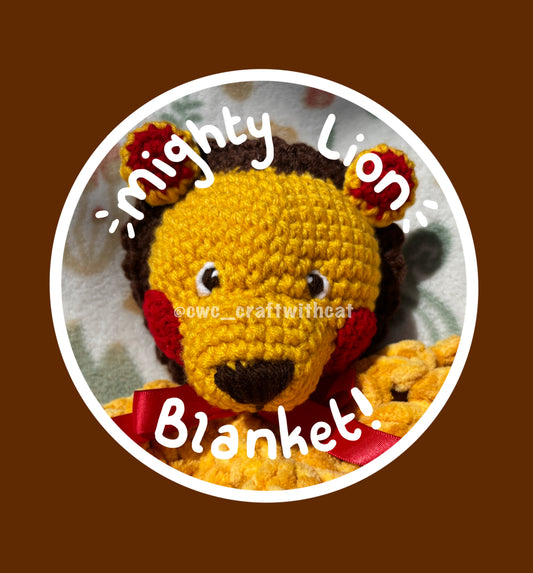 Tiny Mighty Lion Blanket