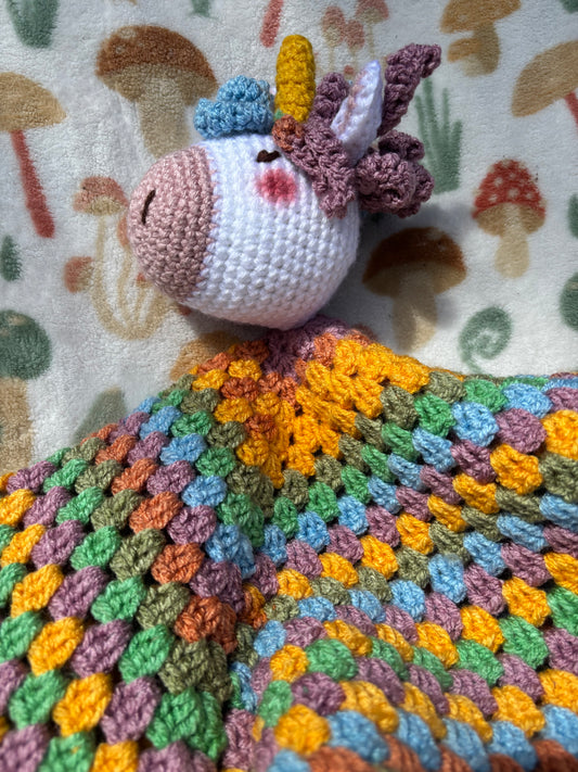 Rainbow Unicorn twin baby blanket